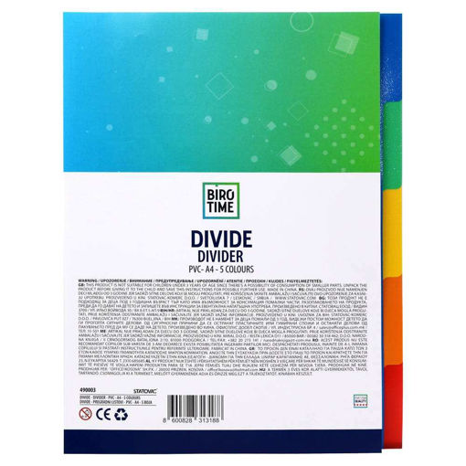 Picture of A4 PLASTIC DIVIDERS X5